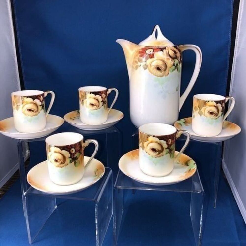 Vintage Noritake Hand Painted Japan Tea Set 11 Pc.